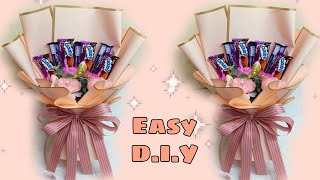 2in1 Chocolate Bouquet Tutorial with flower [upl. by Nairrad]