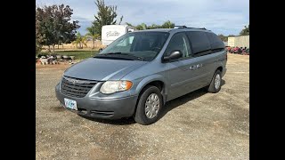 Lot F0107 2005 Chrysler Town amp Country Mini Van [upl. by Ahsiemac]