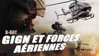 Le GIGN et les forces aériennes de la gendarmerie sécurisent lanniversaire du débarquement [upl. by Adnarem715]