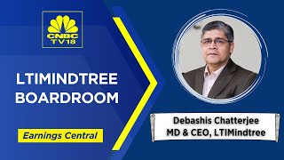 CNBC TV18  LTIMindtrees Debashis Chatterjee On Q1 Earnings  Earnings Central [upl. by Clava]