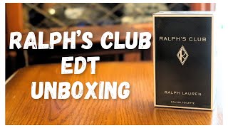 Ralph Lauren Ralphs Club EDT unboxing amp first impressions [upl. by Kreis]