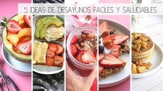 5 DESAYUNOS CON AVENA Y FRUTAS RECETAS FÁCILES Y SALUDABLES  RECETAS LILY [upl. by Anniram]