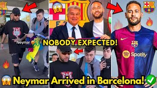 🚨URGENT NEYMAR HAS JUST ARRIVED IN BARCELONA IT SURPRISED EVERYONE BARCELONA NEWS TODAY [upl. by Notyrb525]