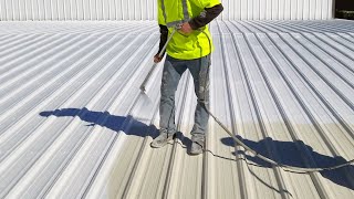 Metal Roof Restoration with MetAGard amp MetAGard [upl. by Lebanna910]