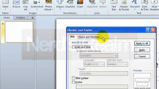 How To Display Current Date And Time In A PowerPoint 2010 [upl. by Nyla]