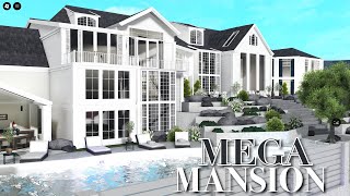 MANSION WITH POOL BLOXBURG SPEEDBUILD [upl. by Noli197]