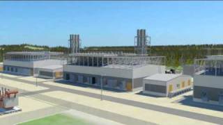 16 x Wärtsilä 18V50SG gas power plant animation  Wärtsilä [upl. by Lohner]