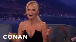 Kristin Chenoweth Accidentally Flashed Her Audience  CONAN on TBS [upl. by Ativahs]