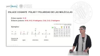 Enlace covalente polar y polaridad de las moléculas  24101  UPV [upl. by Susej]