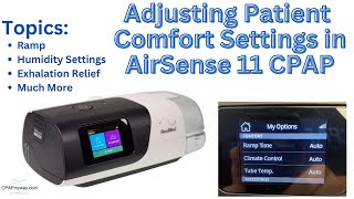 Adjusting Patient Settings on AirSense 11 CPAP [upl. by Rodriguez]