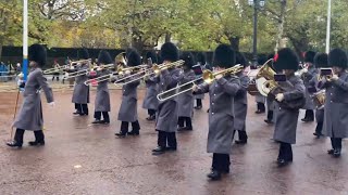 Band of the Coldstream Guards  FIRST DAY IN GREATCOATS 30102022 [upl. by Etteb]