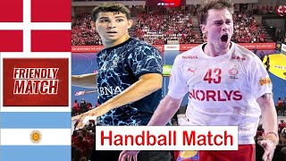 Denmark Vs Argentina handball friendly match 2024 [upl. by Latimer]