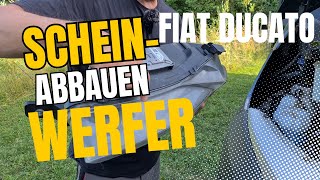 Kein Licht Lampe ganz leicht wechseln  Scheinwerfer Fiat Ducato ausbauen [upl. by Culosio23]