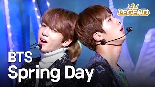 BTS  Spring Day Music Bank [upl. by Eislehc935]