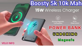 Portronics Boosty 5k 10k Mah Power Bank 🔥 Unboxing magsafe powerbank iphone wirelesscharging [upl. by Harol865]