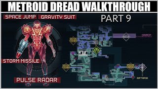 Metroid Dread Walkthrough Part 9  Pulse Radar Storm Missile Space Jump and Gravity Suit [upl. by Attelahs721]