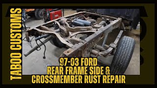 Ford F150  Rear Frame and Crossmember RepairReplacement [upl. by Kristianson]