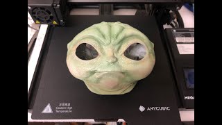 Life size 3d printed Baby Yoda figure [upl. by Kristal]