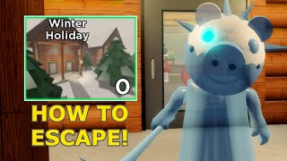 How to ESCAPE WINTER HOLIDAY  GET FROSTIGGY SKIN in PIGGY  Roblox [upl. by Irmine]