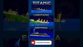 TITANIC vs LOROTANIC vs ESTONIA Sinking Flipaclip sinkingships viralvideo shorts [upl. by Ramedlav]