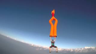 Wacky Waving Inflatable Arm Flailing Tubeman Goes Skydiving [upl. by Giguere]