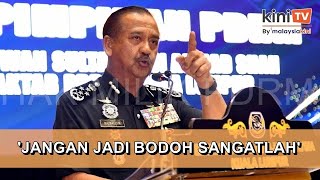 Berambuslah buat apa duduk dalam polis  IGP beri amaran jaga integriti [upl. by Yorgerg]