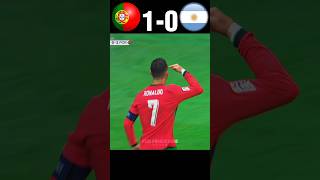 Portugal vs argentina friendly match  2024 imaginary youtube football shorts [upl. by Yevreh411]