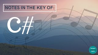 Notes in the Key of C Major C Sharp Major [upl. by Orsini451]