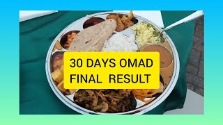 DAY30 OMAD diet planindian meals  one meal a day final resultsintermittent fasting telugu👍 [upl. by Daggett]