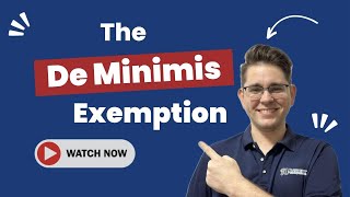 De Minimis Exemption A Game Changer Coming for US Importers [upl. by Atteyek]