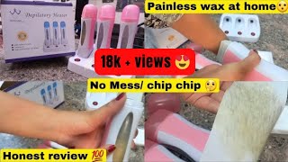 Roll on wax depilatory machine review  How to use roll on wax machine  Full body wax [upl. by Lian]