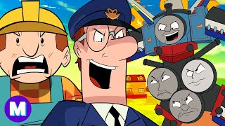 Man vs Train 3 Cartoon Nightmares [upl. by Ykroc]