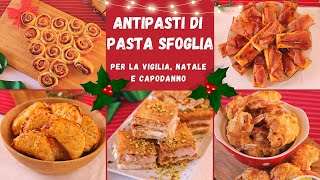 ANTIPASTI DI PASTA SFOGLIA PER LA VIGILIA NATALE E CAPODANNO 2022  Lorenzo in cucina [upl. by Normy]