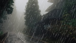 Rain Sounds For Sleeping  99 Instantly Fall Asleep With Rain And Thunder Sound At Night [upl. by Spatz913]