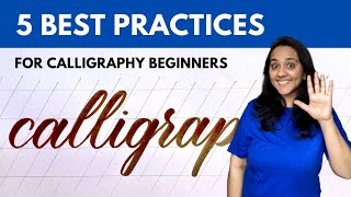 5 Things to Keep in Mind while Learning Calligraphy as a Beginner [upl. by Minna]