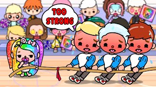 I Am The Strongest Girl In The World  Toca Life Story  Toca Boca [upl. by Aninep]