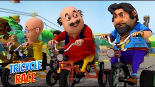 Motu Patlu in Hindi  मोटू पतलू  A Tricycle Race  S09  Hindi Cartoons Spot [upl. by Neesay]