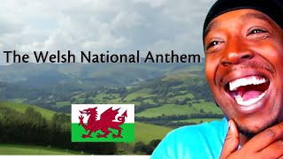 American Reacts To Welsh National Anthem with Lyrics [upl. by Nyladgam106]