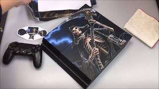 How to Apply PS4 Decal Cover Skin for PS4 Console amp Controller [upl. by Irtimd621]