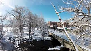 Scenic Snowy Drone Tour of Salida Colorado [upl. by Coonan634]