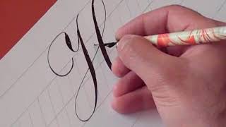 How to Write Copperplate The Letters H and h [upl. by Adlesirc488]