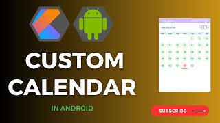 Custom Calendar in Android  Implement Custom Calendar without using library android calendar [upl. by Geis]