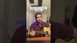 Las bases de un buen arpegio guitarlesson musica [upl. by Nerag]