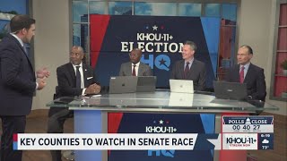 KHOU 11 Election HQ Experts discuss key counties in Texas Senate race [upl. by Kiryt]