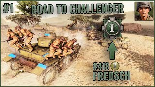 CoH3 1v1  Narrated Gameplay  1 Road To Challenger [upl. by Rennat581]