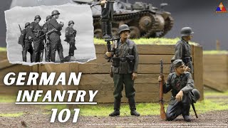 Painting Scale Model German Infantry Figures… Made EASY [upl. by Christie]