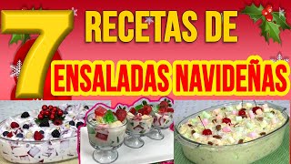 TOP 7 Recetas de ENSALADAS NAVIDEÑAS para LA FAMILIA o NEGOCIOS DESDE CASA [upl. by Frohman]