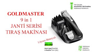 Gold Master Tıraş Makinası Janti 9 in 1 [upl. by Niggem993]