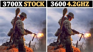 STOCK Ryzen 7 3700X vs 42Ghz Ryzen 5 3600  TESTED 12 GAMES [upl. by Munt]