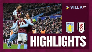 MATCH HIGHLIGHTS  Aston Villa 31 Fulham [upl. by Zumstein325]